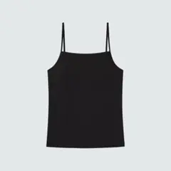 【ユニクロ】コットンレーヨンローバックブラキャミソール　Sサイズ　ブラック
