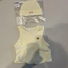 【未使用】ミキハウス　ベビー用ベストと帽子セット