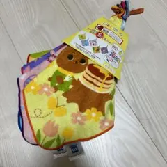 5枚　名前が書けるネーム付き　ループタオル　ループ付きタオル　アニマル　綿100