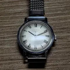 ロンジン ヴィンテージ 手巻き レディース 腕時計 メッシュブレス アンティーク