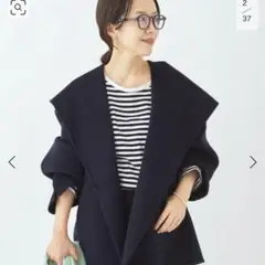 完売品!新品!Plage ハミルトンハーフコート 36 ネイビー