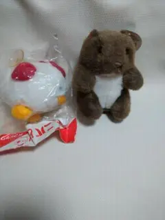 ウォンバットとニワトリのぬいぐるみ　　こ324