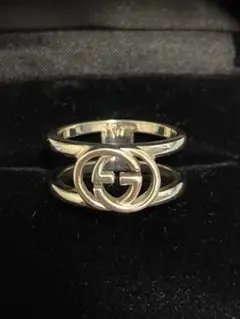GUCCI グッチ インターロッキングG ワイド オープンリング