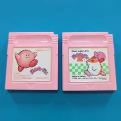 星のカービィ１＆２セット ゲームボーイ ソフト ピンクカスタム