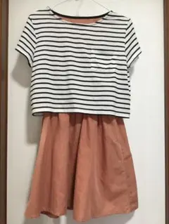 1枚で便利　ドッキングワンピース　140〜150cm