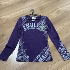 Glitz グリッツ　長袖　Tシャツ　パープル　Mサイズ 平成ギャル　十字柄