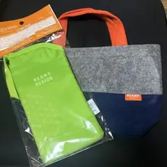 ☆新品☆beams ビームスミニトートバッグとペットボトルホルダー　新品