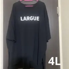 (4L)大きいサイズ　黒　半袖　Tシャツ
