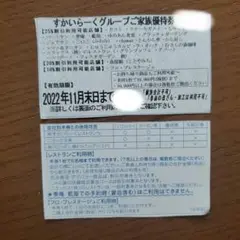 すかいらーく 25%割引券 1枚