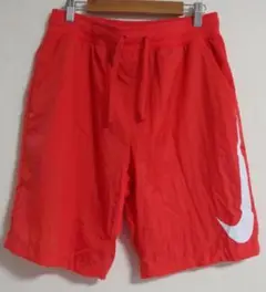 【美品】Nike ナイキ ショートパンツ オレンジ　Mサイズ　ロゴプリント
