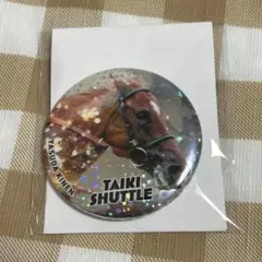 JRA70周年メモリアルヒーロー缶バッジ　タイキシャトル
