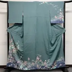 作家もの 様々な花が色とりどりに描かれた加賀友禅の訪問着 着物