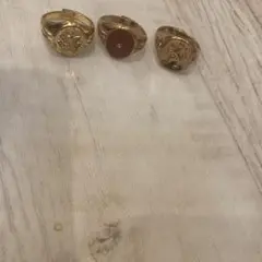 カールラガーフェルド　リング3点セット