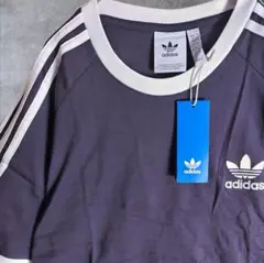 (新品)アディダス ダークパープル Tシャツ トレフォイル XL