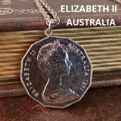 AUSTRALIA 1971エリザベス2世　大振りコインネックレス