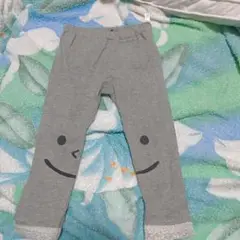 グレー 笑顔デザイン レギンス 80