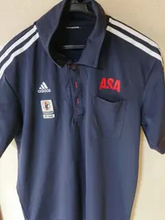 日本代表ロゴ付きポロシャツ ネイビー 二着セット