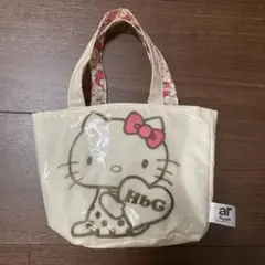 美品【HbG×ハローキティ】ミニトートバッグ サンリオ