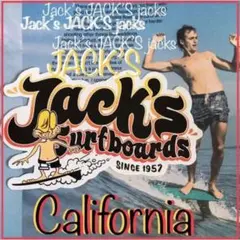 jacksジャックスサーフ@ハンティントンUS限定型抜きサーフボーイステッカー