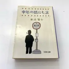 【田辺聖子】中年の眼にも涙 文春文庫　第一刷　初版