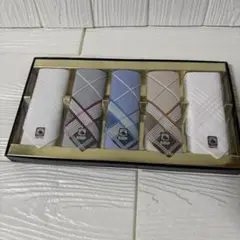 チェック柄ハンカチ5枚セット