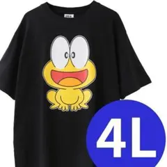 ピョン吉 ど根性ガエル Tシャツ ビッグサイズ 4L メンズ 黒 ②