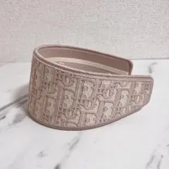 【極美品】Dior ディオール　ロゴ オブリーク キャンバス カチューシャ