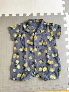 【新品!未使用】mocmof レモン柄ロンパース 80