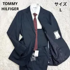 【未使用】TOMMY HILFIGER セットアップスーツ ネイビー ストライプ
