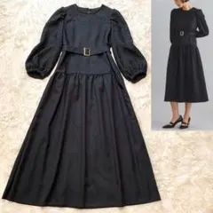 試着のみ✨人気完売品 ダイアグラム フクレジャガードコンビワンピース ベルト