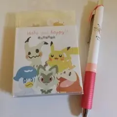●ポケモン パタパタメモ （6柄×各15枚 計90枚） ●ポケモンシャーペン