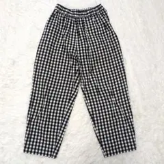 オローネ　24SS　バルーンロングパンツ　ロングパンツ　ギンガムチェック