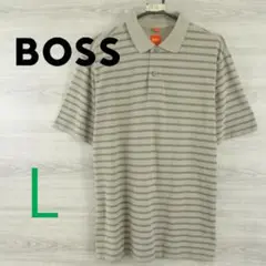 BOSS●ヒューゴボス ＜ 半袖 ボーダー ポロシャツ＞M1914m