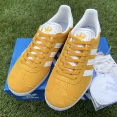 【新品】adidas GAZELLE クルーイエロー22cm