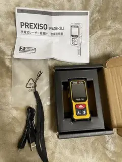PREXISO ミニ レーザ距離計 電子距離計 距離測定計 40M USB充電式