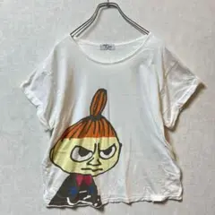 Mumin trollミイTシャツ　ゆったりオーバーサイズ透け感有a1430