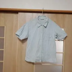 SIMPLE LIFE 半袖シャツ 淡い水色