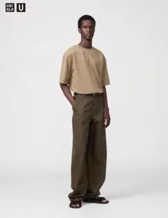 UNIQLO U ワイドフィットチノ　丈長め