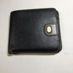 12199 dunhill ダンヒル 二つ折財布 カーフスキン シボ革 レザー