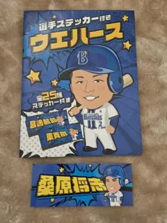 新品　横浜ベイスターズ 選手ステッカー付きウエハース　桑原将志1