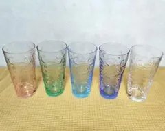 ミッキーアンリミテッド　ラインタンブラー グラスセット 5個