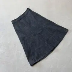 Keith スカート デニム フレア ミディ丈 青 ジップ Mサイズ 可愛い