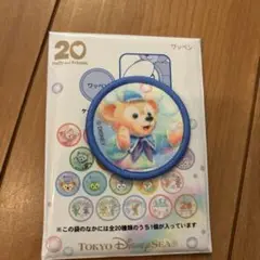 【ワッペン】ディズニー ダッフィー&フレンズ 20周年　青　ブルー　新品　未使用