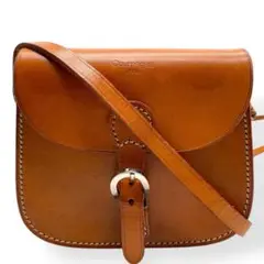 美品　レア　Courreges　ショルダーバッグ　ヴィンテージ　レザー　ブラウン