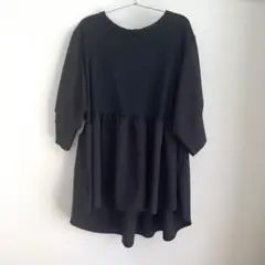 しまむらシーズンリーズンイガリシノブバックリボンプルオーバーブラックM
