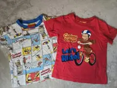 Curious George Tシャツ 2枚 100cm