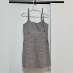 【OLIVE des OLIVE】千鳥柄ミニキャミワンピ