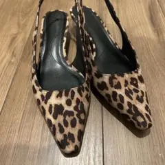 【H&M】 レオパードパンプス