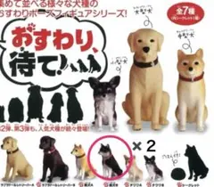 【新品】おすわり、待て!　第1弾 黒柴 ２匹セット