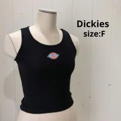 ディッキーズ Dickies ロゴプリント タンクトップ ブラック レディースＦ